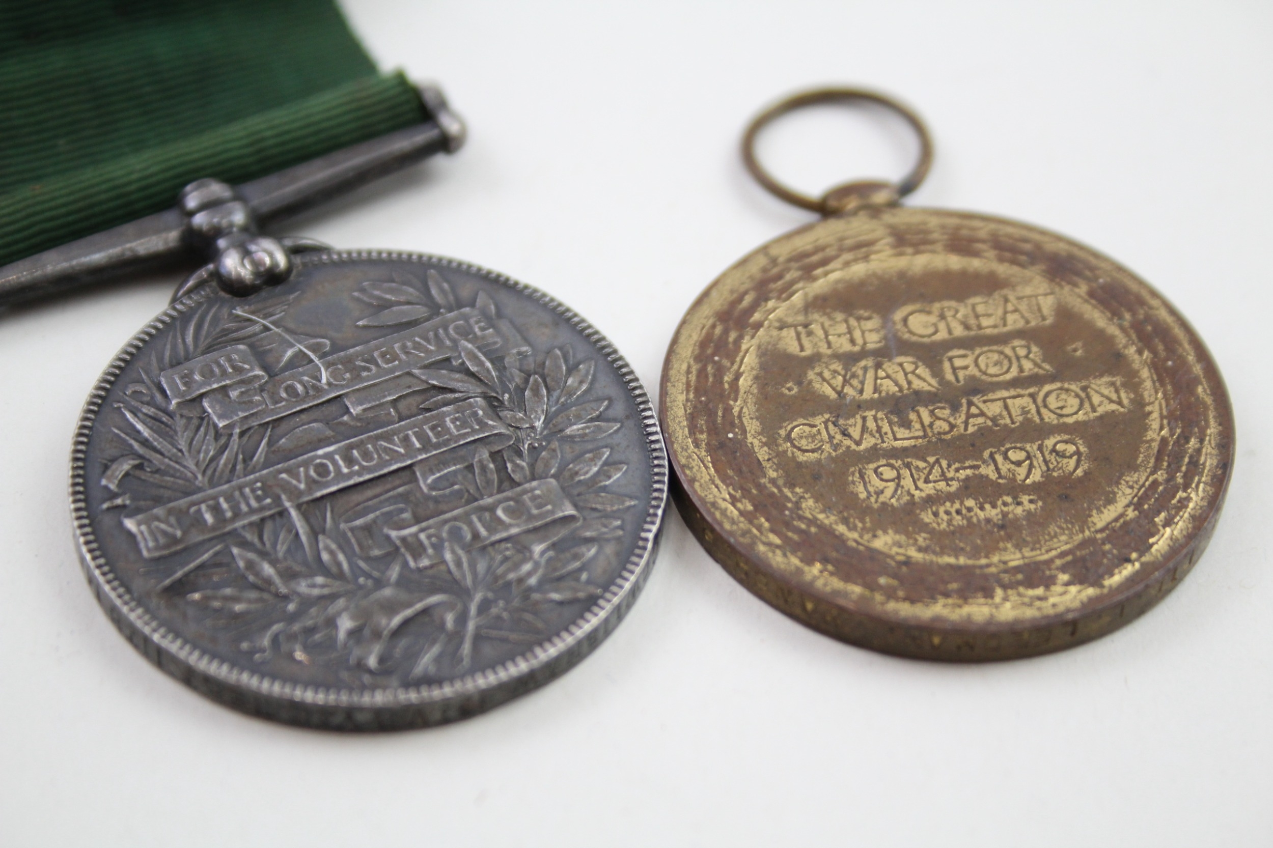 Victorian WW1 Medals x 2 Named Long Service 1983 Colour Sgt C.J Cowlishaw etc - Image 5 of 7
