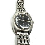 Rare 1979 CWC British military black dial manual wind in good working condition