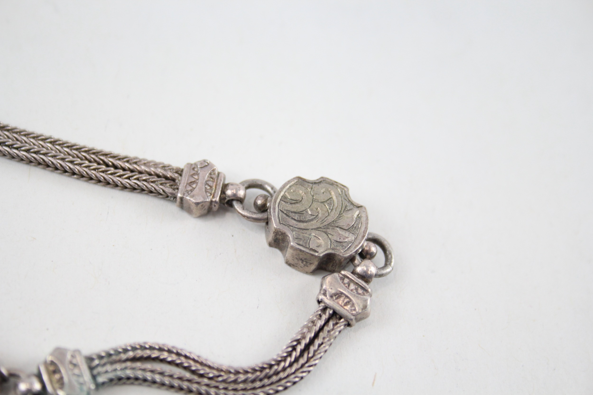 Silver antique Albertina chain with tassel (11g) - Image 2 of 4