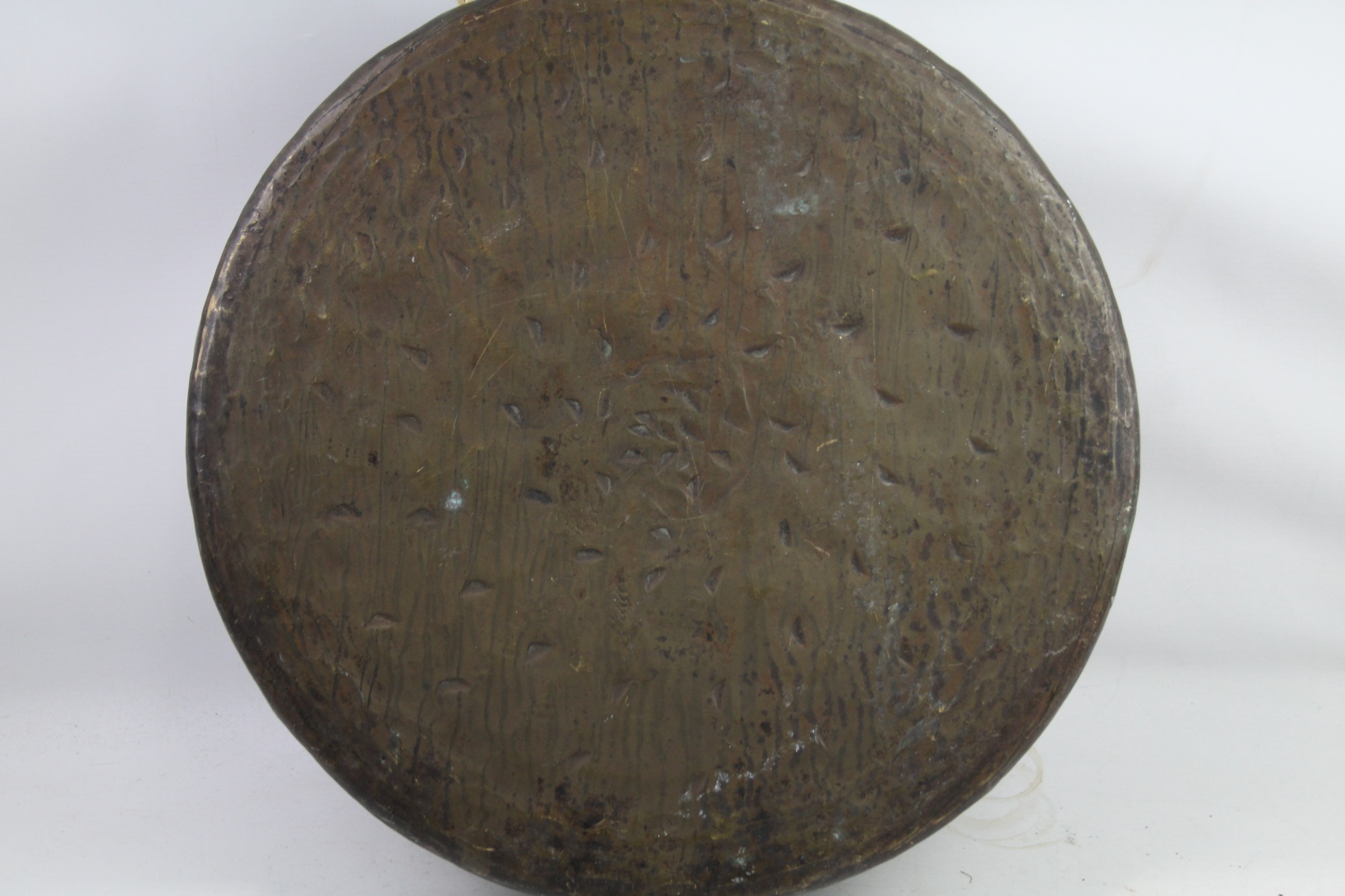 Antique Bronze / Brass Gong Ceremonial Suspended 5.2kg 16" Diameter Plate Only - Bild 2 aus 9