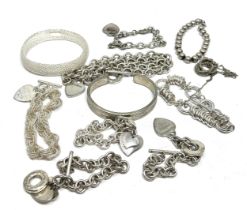 silver plated costume jewellery weight 365g