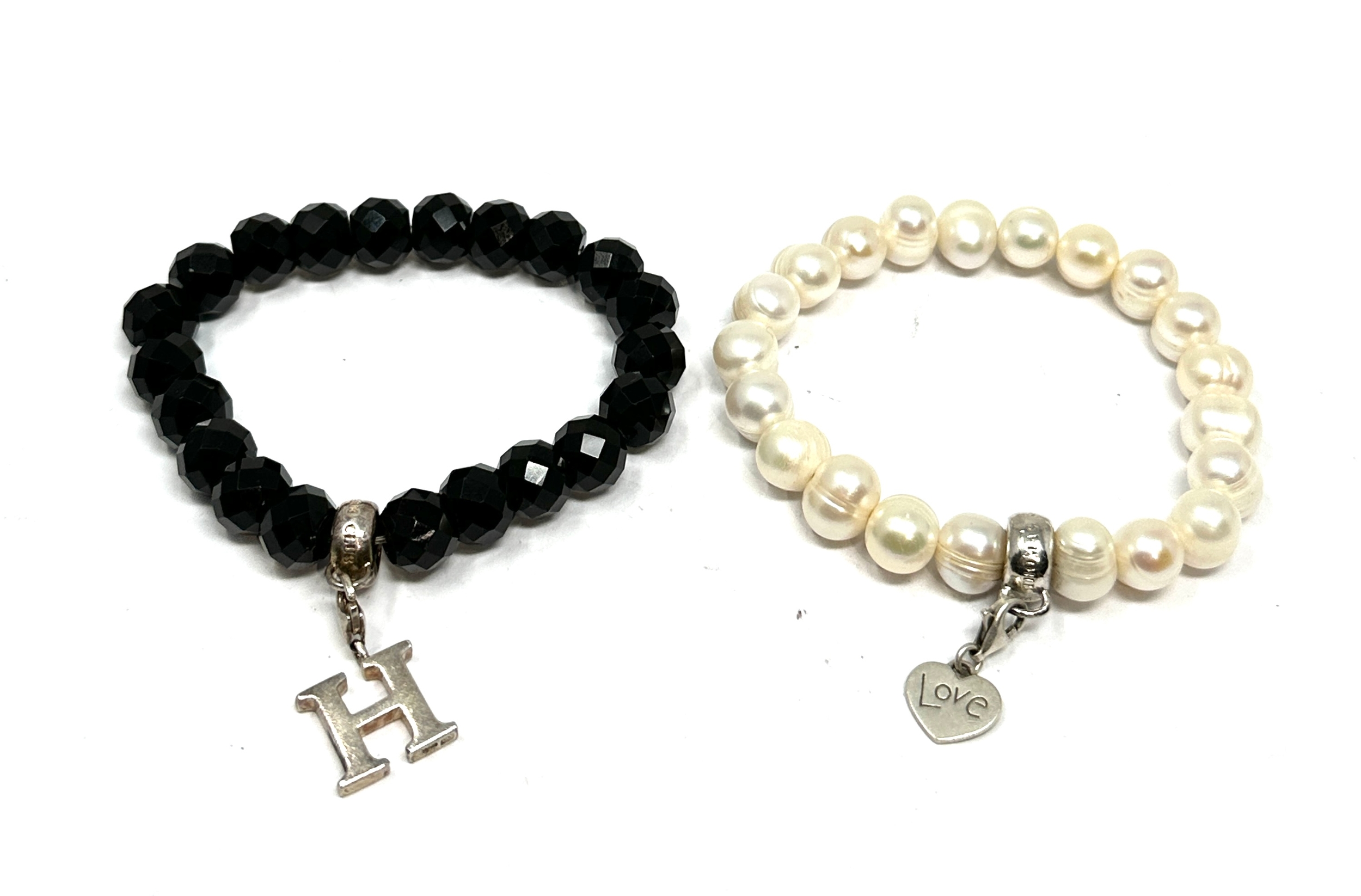 2 thomas sabo bracelets & charms