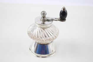 .925 sterling & cut glass pepper mill