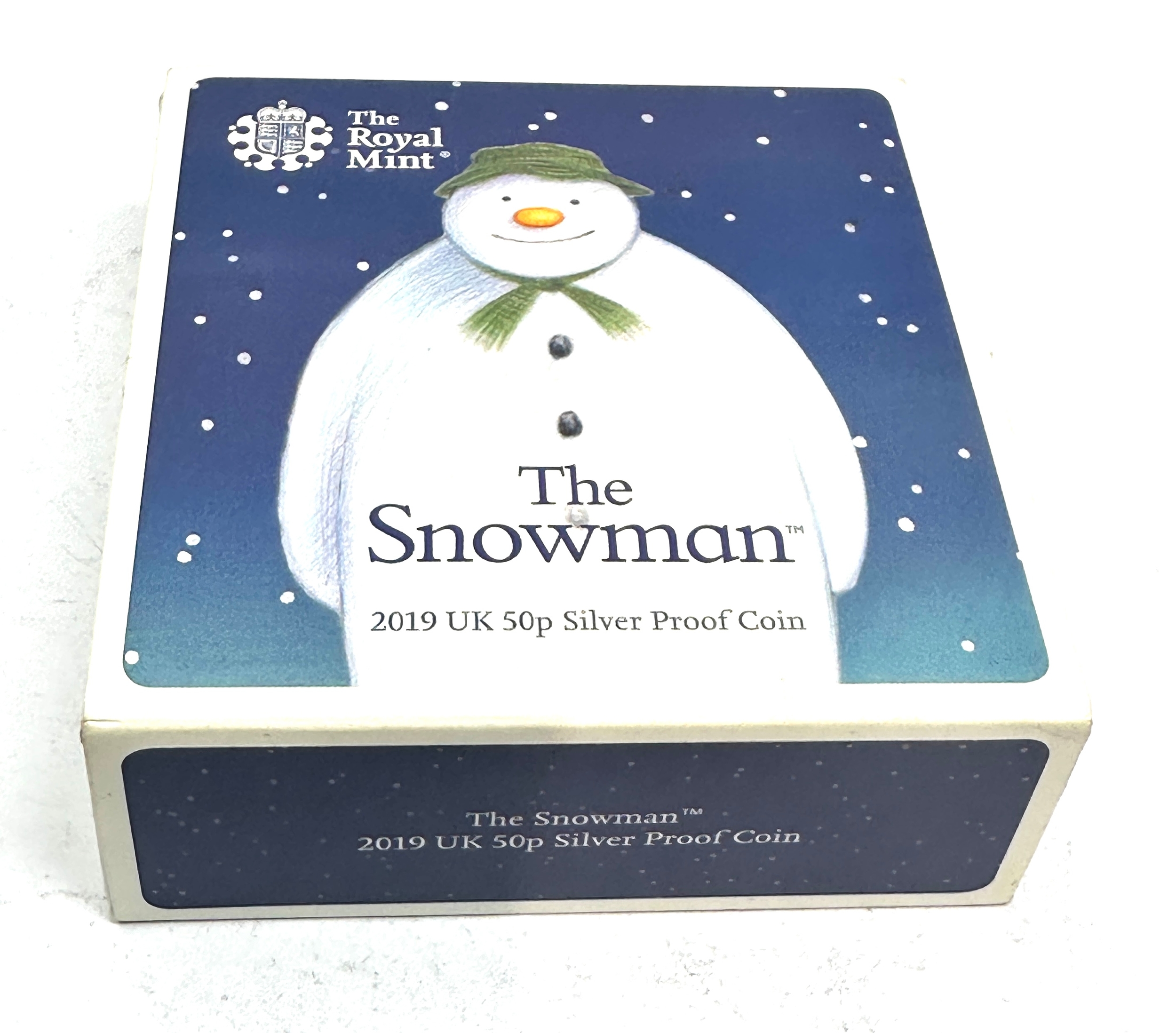 Royal mint the snowman 2019 50p silver proof coin boxed c.o.a - Bild 3 aus 3
