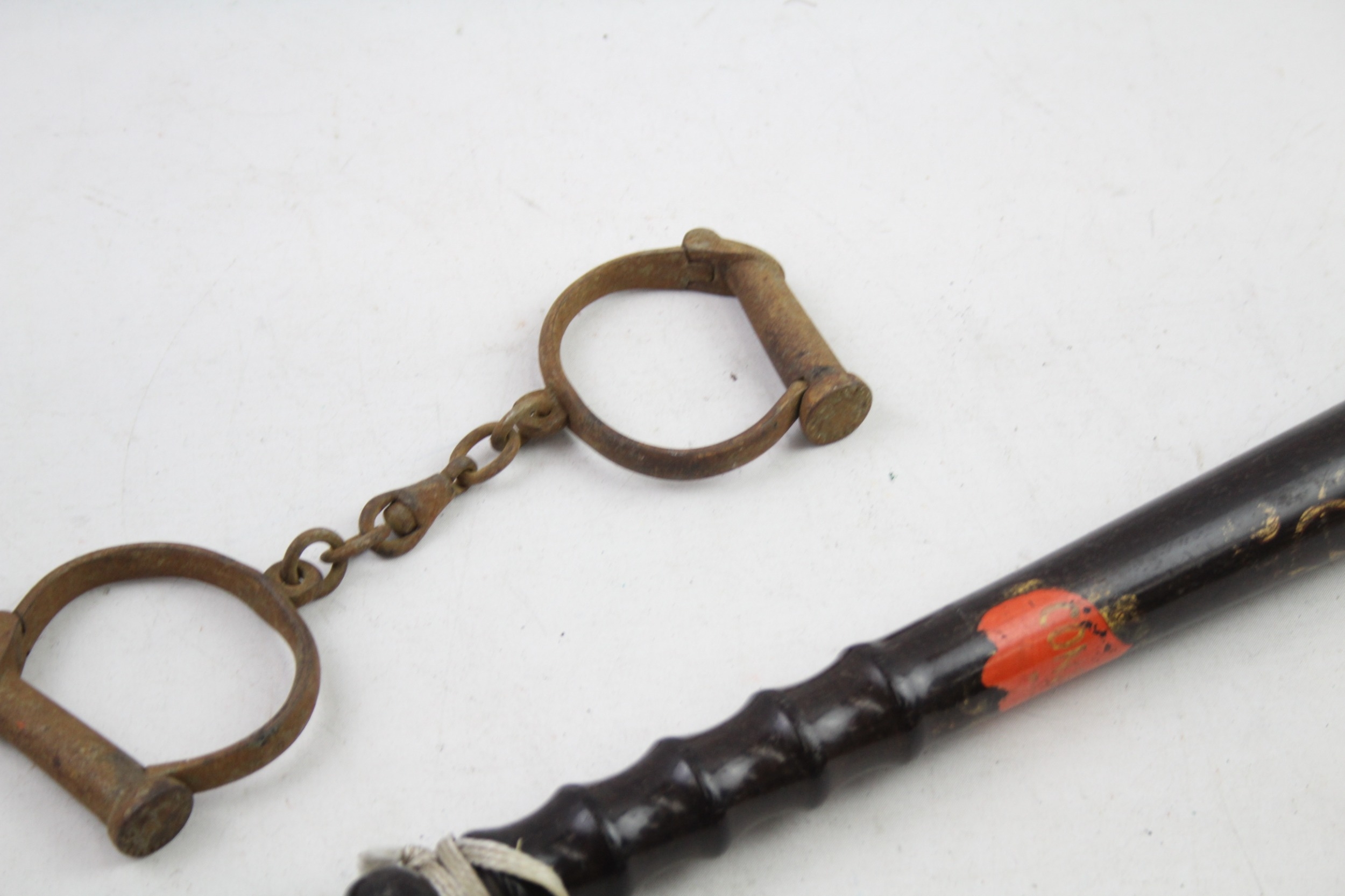 GV Painted Police Constables Truncheon & Handcuffs - Image 3 of 7