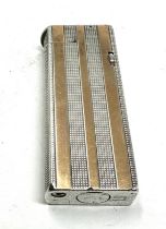 Vintage silver & gold striped Dunhill cigarette lighter