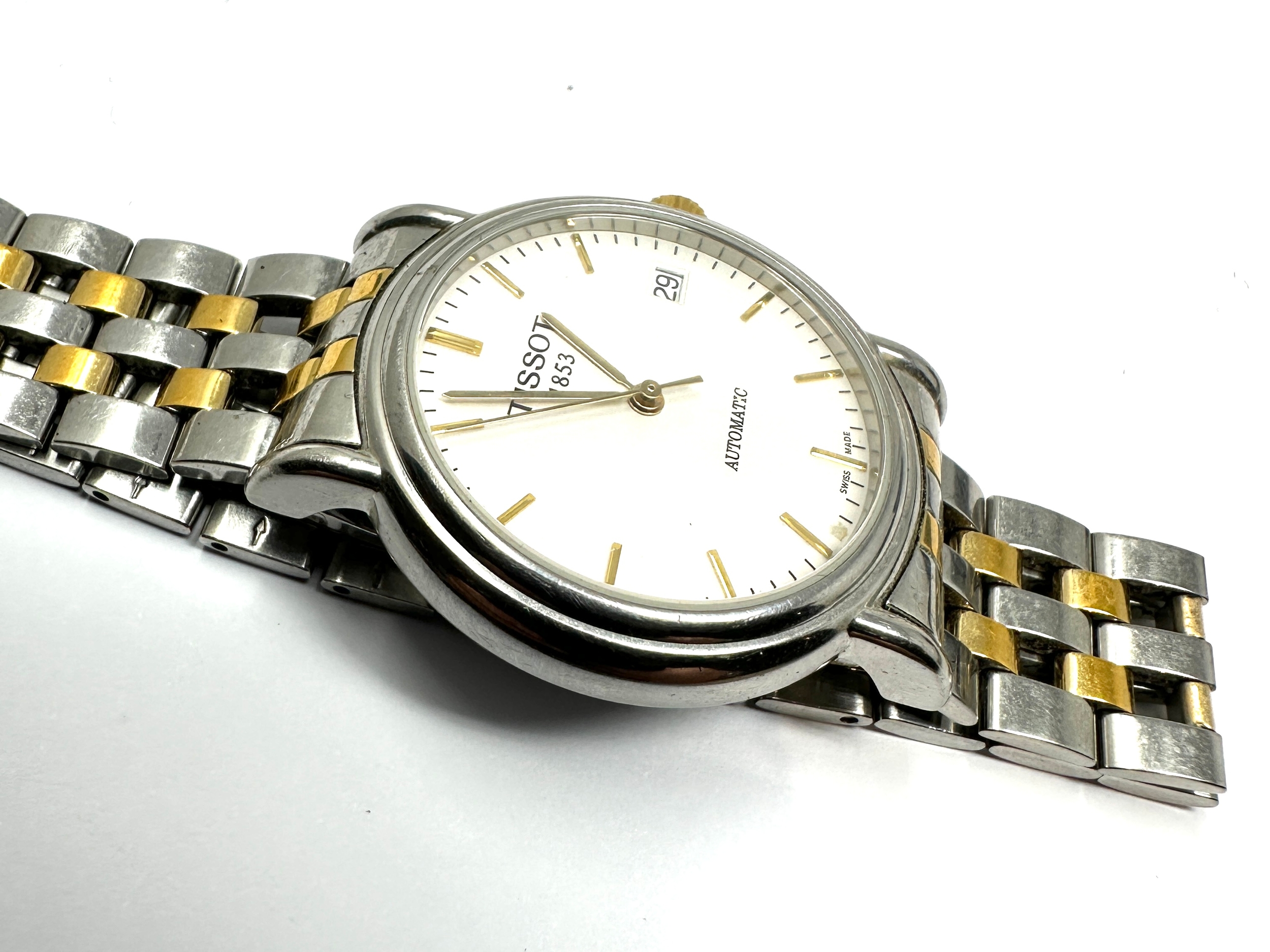 Tissot 1853 automatic gents wristwatch the watch is ticking - Image 3 of 5