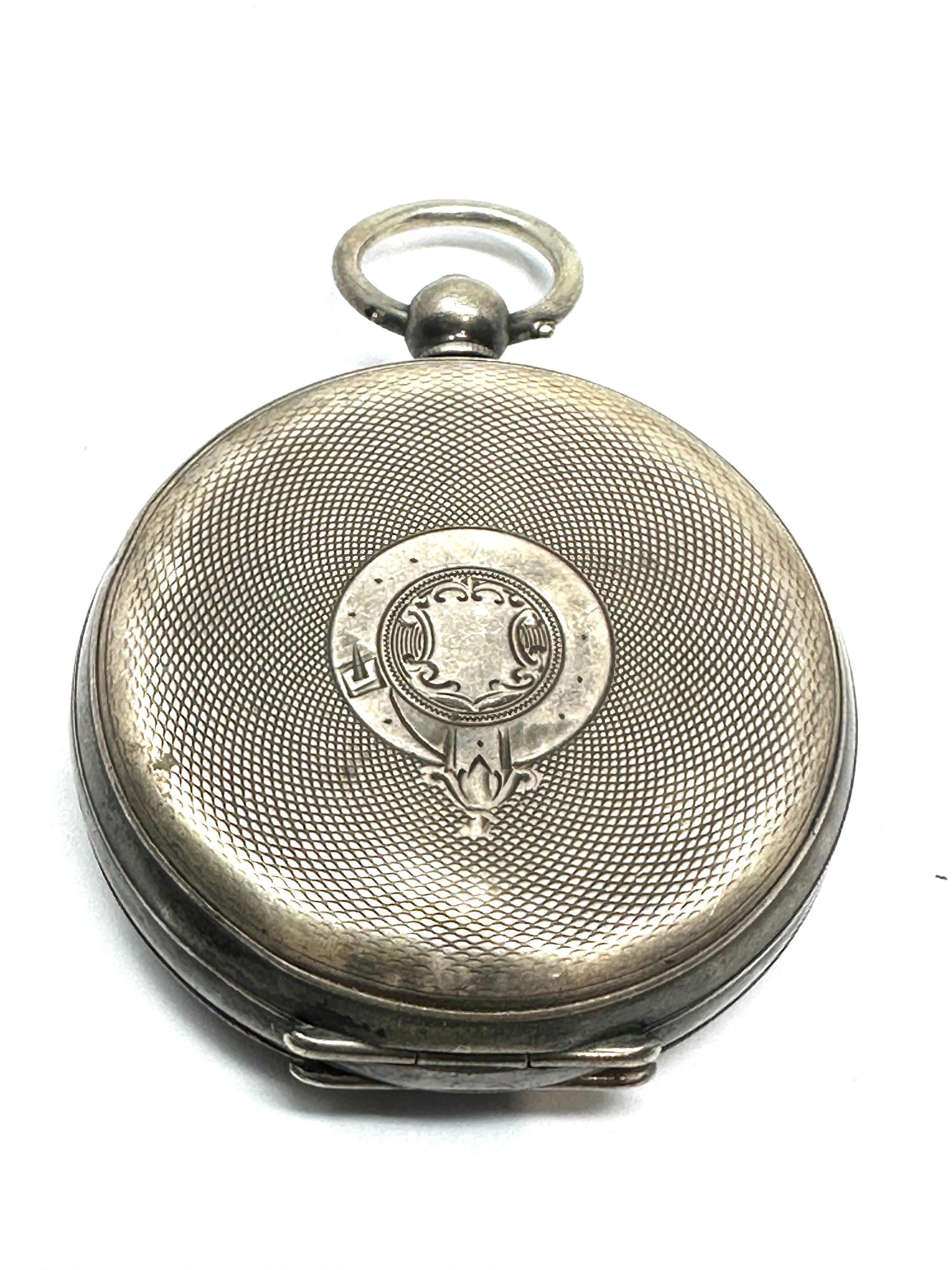 Vintage Gents Sterling Silver Pocket Watch Key-wind Working - Image 2 of 3