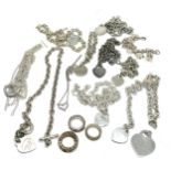 silver plated costume jewellery weight 500g