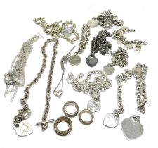 silver plated costume jewellery weight 500g