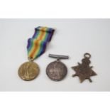 WW1 Navy Medals Named Star & War 213490 C. Rogers A.B R.N