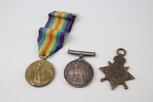 WW1 Navy Medals Named Star & War 213490 C. Rogers A.B R.N
