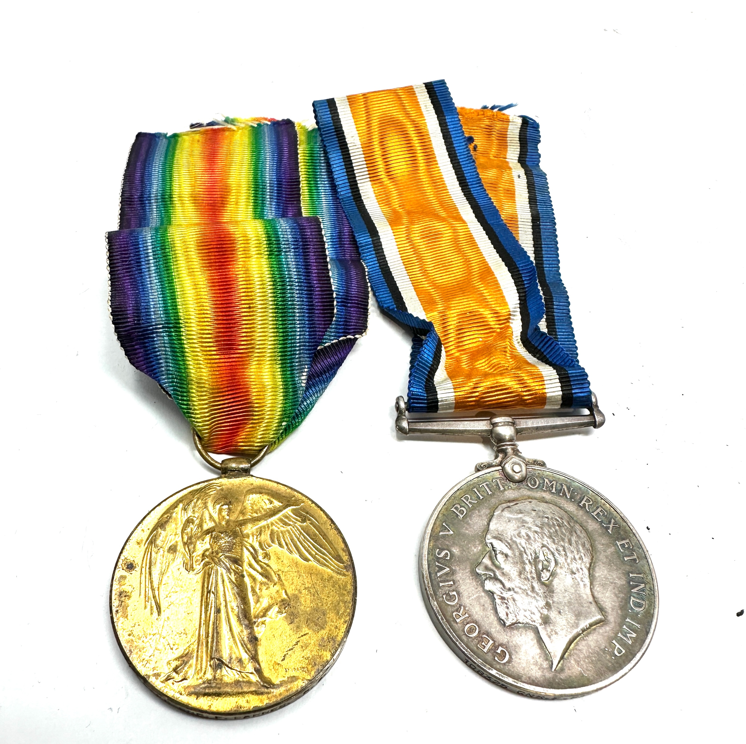 WW1 Medal pair K.I.A 108325 gnr f.barnes .r.a