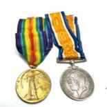 WW1 Medal pair K.I.A 108325 gnr f.barnes .r.a