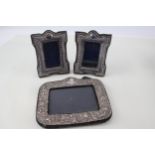 3 x .925 sterling slilver photograph frames