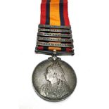 Victorian Boer war south africa medal 5 bar
