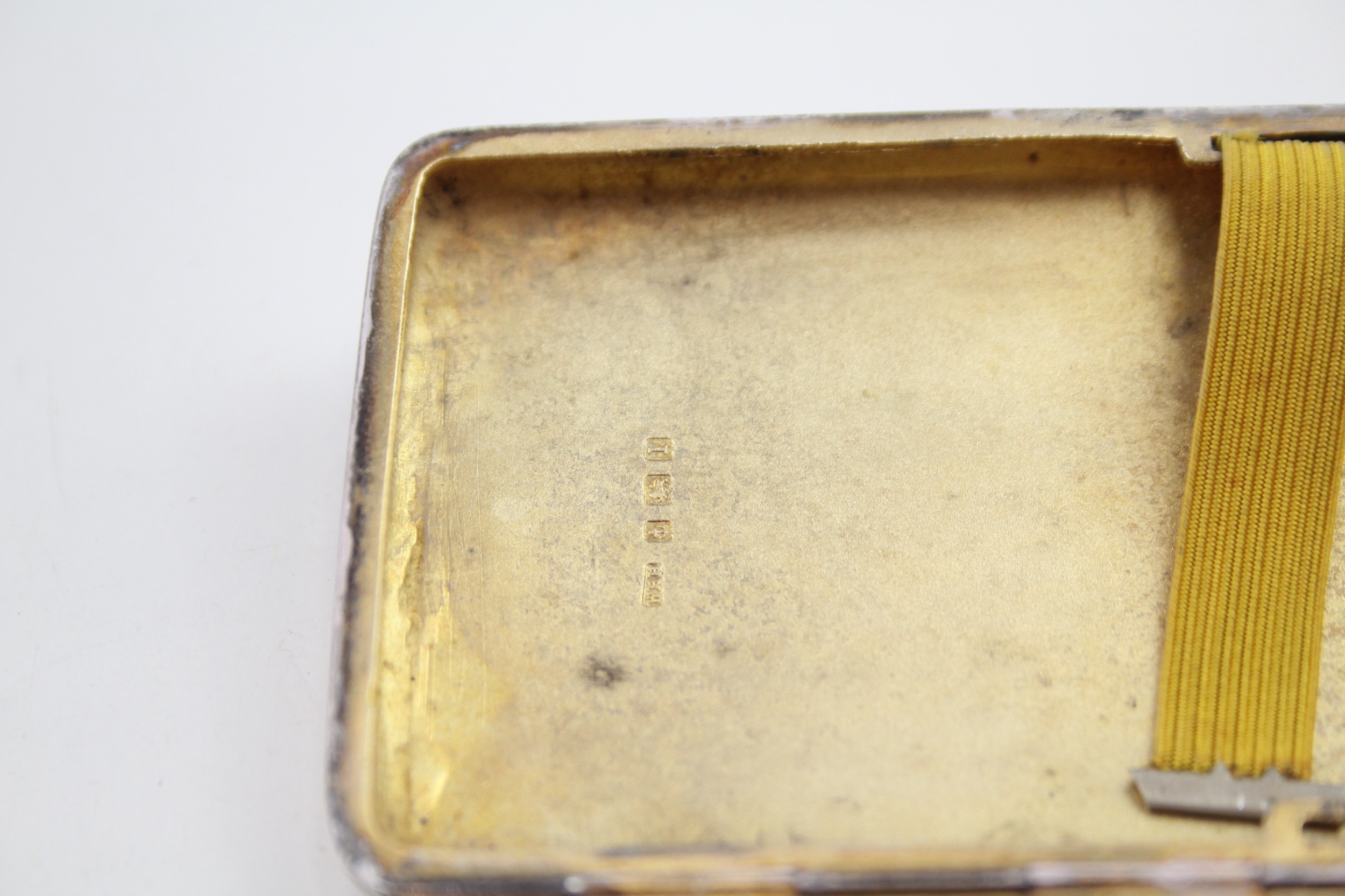 .925 sterling edwardian cigarette case - Image 4 of 4