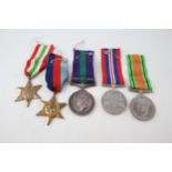 WW2 GV.I G.S.M Palestine 1945-48 Medal Group inc Italy Star