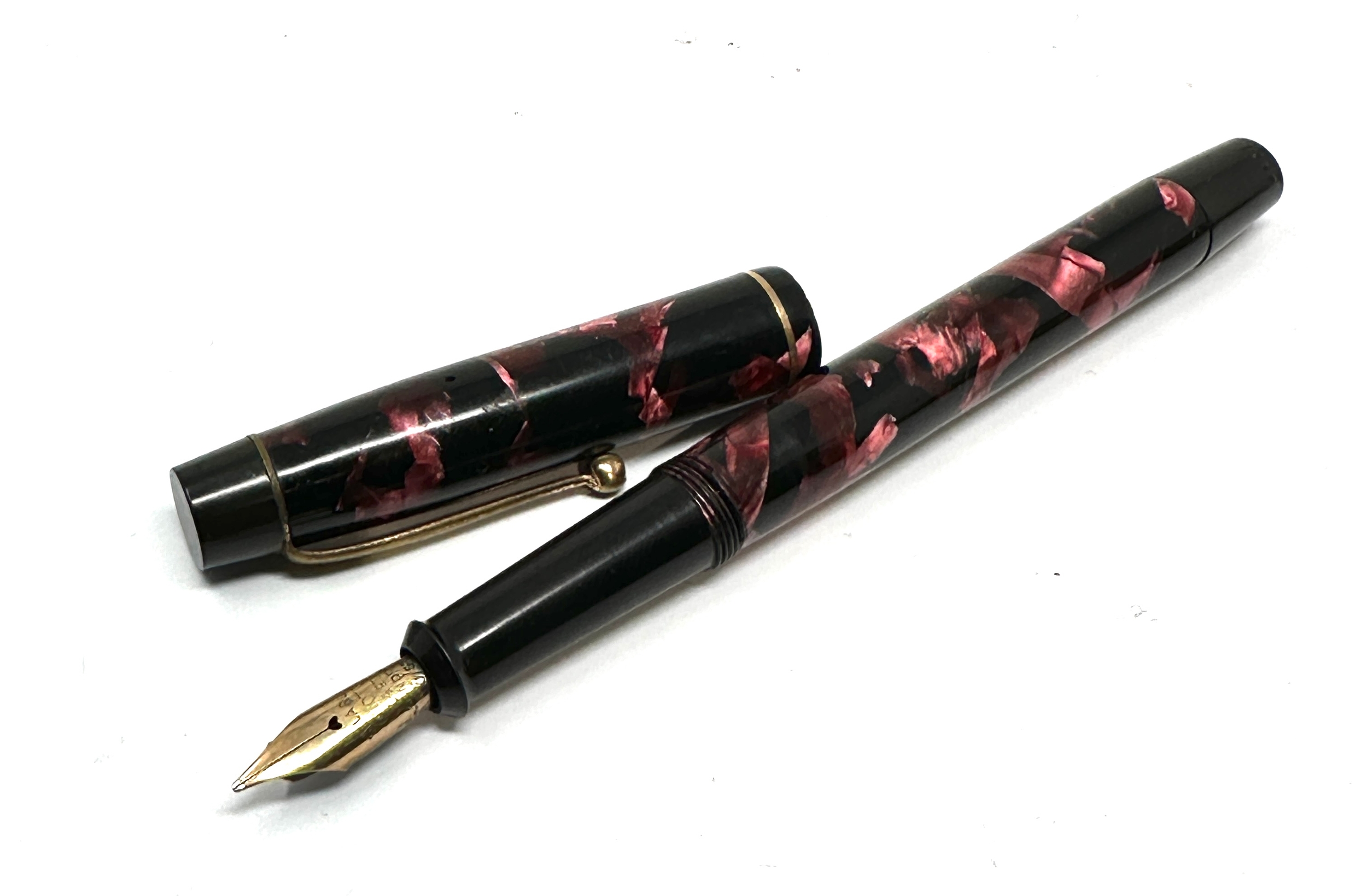 Onoto delarue & Co Ltd London 14ct gold nib fountain pen - Bild 2 aus 4