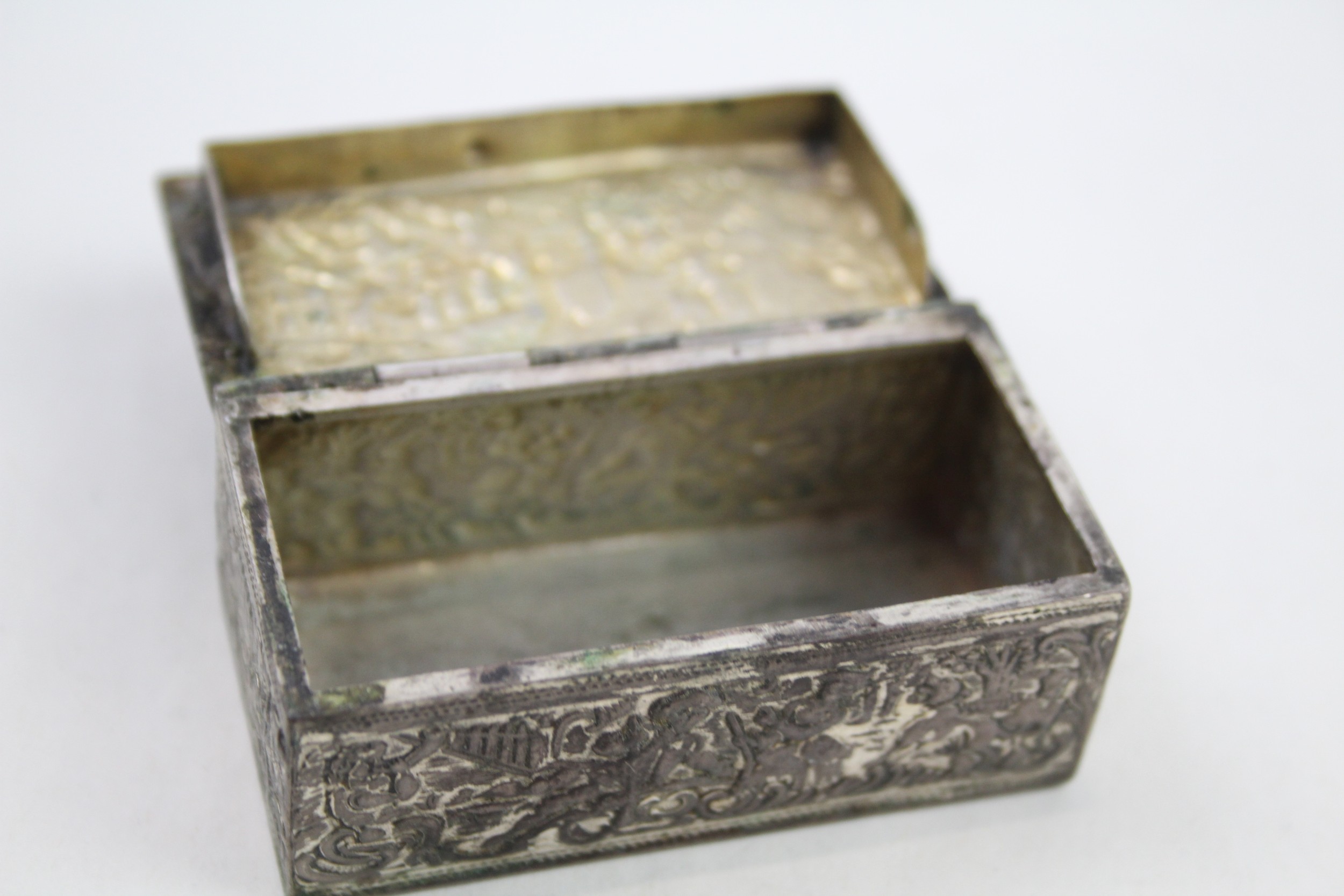 .850 silver figural snuff / trinket box - Image 2 of 4