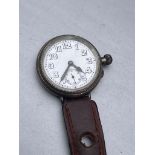 Unusual ww2 military nurses watch Borgel type .winds and ticks dial diameter 2.7cm