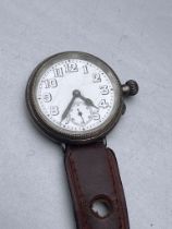 Unusual ww2 military nurses watch Borgel type .winds and ticks dial diameter 2.7cm