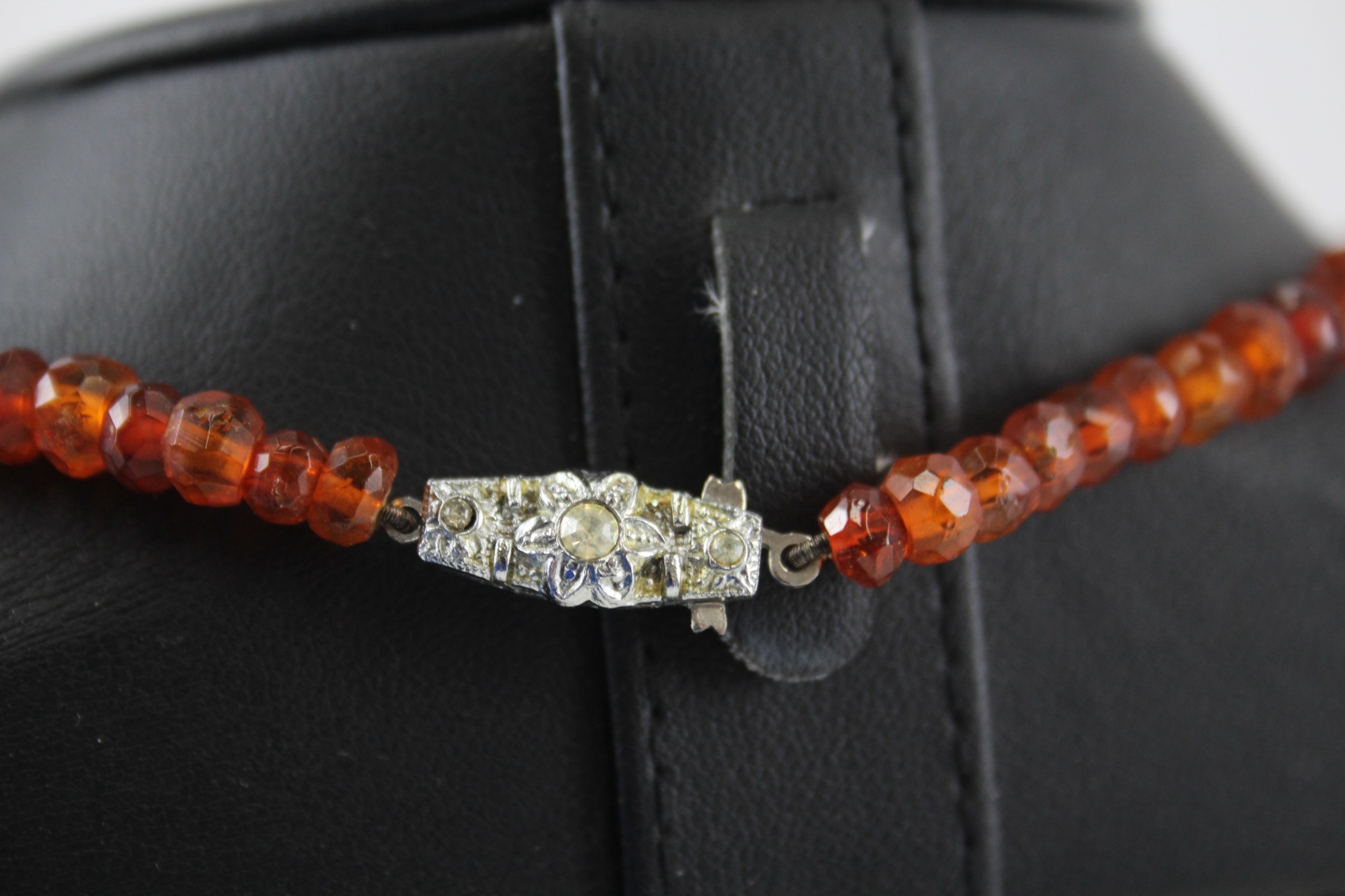 Faceted graduated Amber necklace (16g) - Image 5 of 5