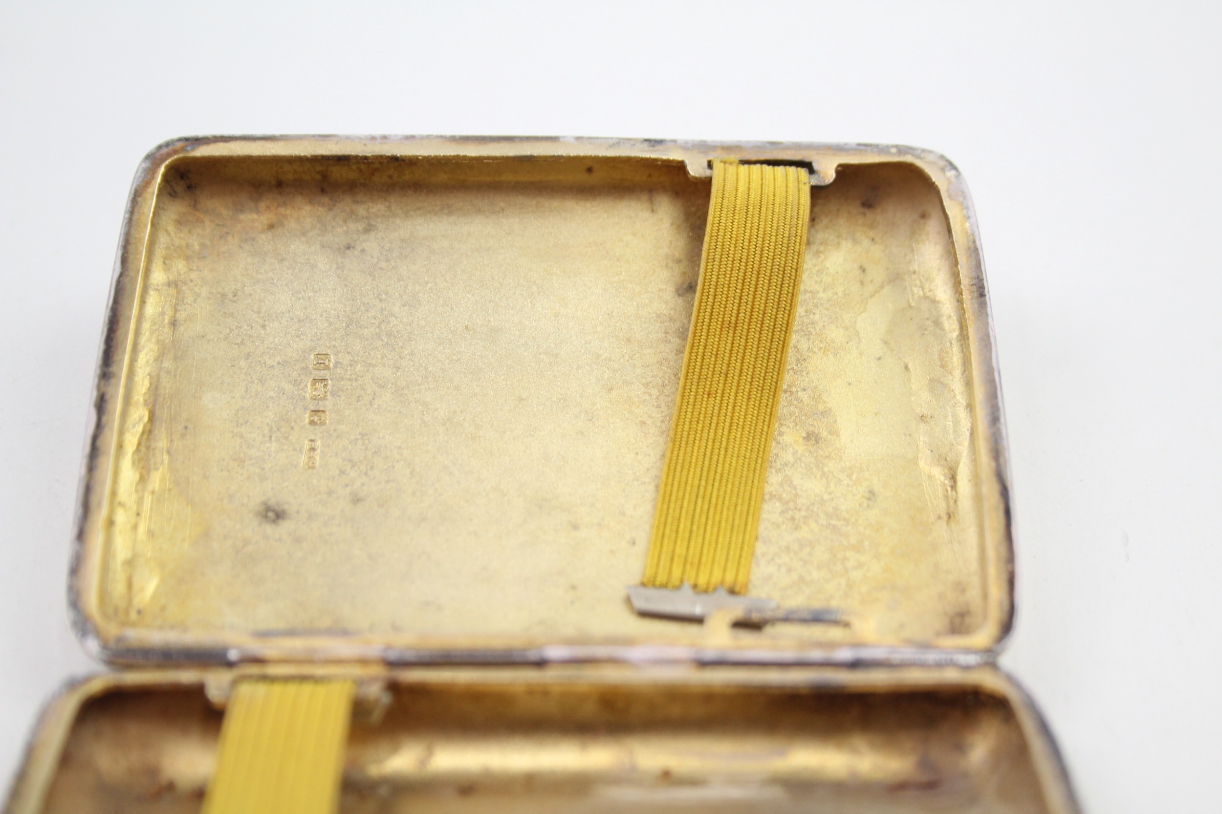 .925 sterling edwardian cigarette case - Image 3 of 4