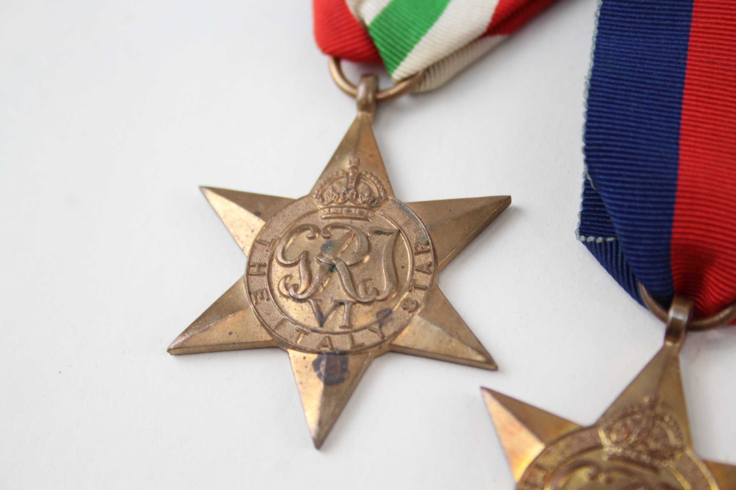 WW2 GV.I G.S.M Palestine 1945-48 Medal Group inc Italy Star - Image 2 of 5