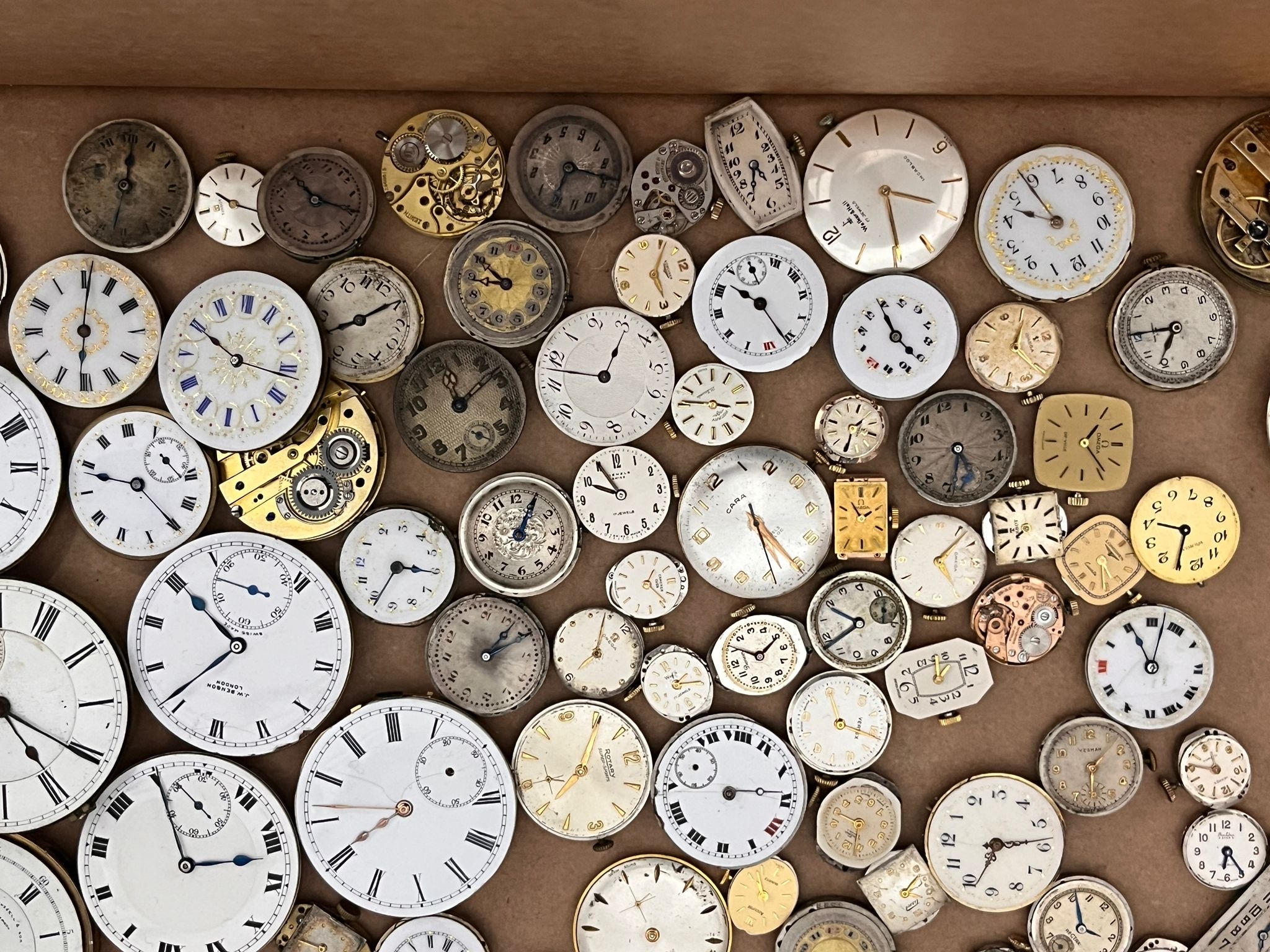 Large quantity of antique & vintage wristwatch & pocket watch movements - Image 2 of 6