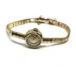 Vintage 9ct gold Rolex precision ladies wrist watch the watch is ticking weight 15.5g
