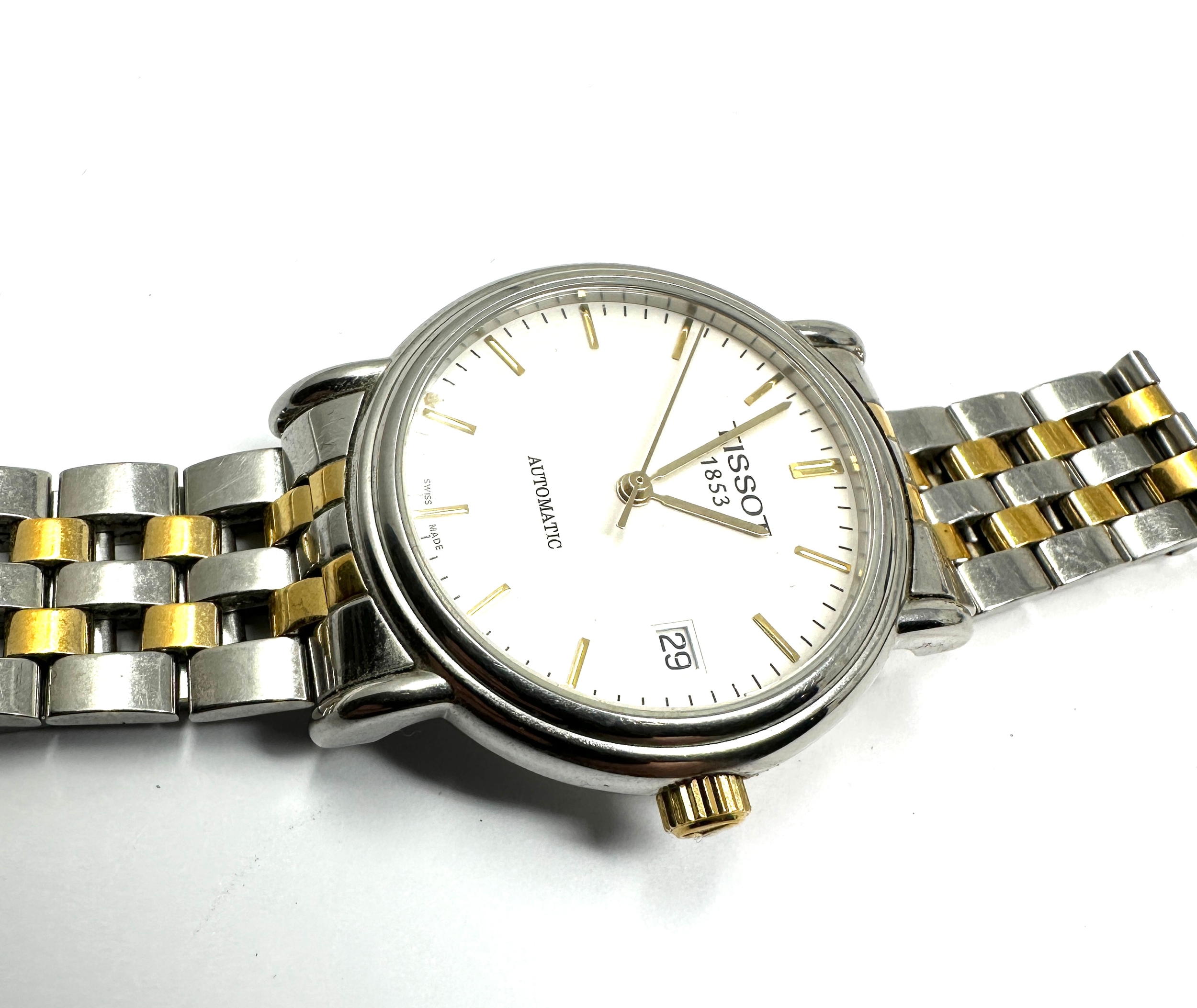 Tissot 1853 automatic gents wristwatch the watch is ticking - Image 2 of 5