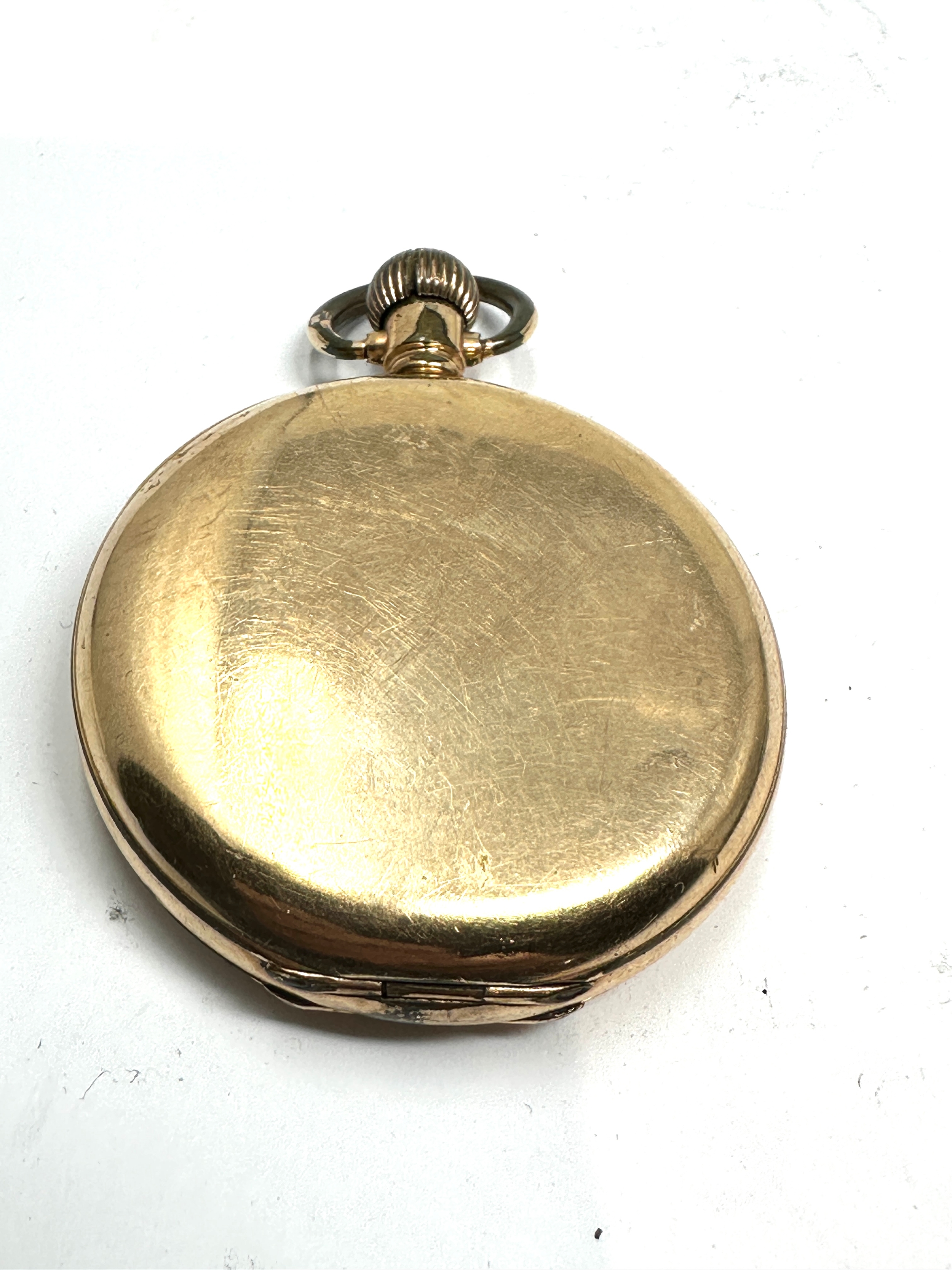 Gold plated tho russell & sons full hunter pocket watch the watch is not ticking - Image 2 of 3