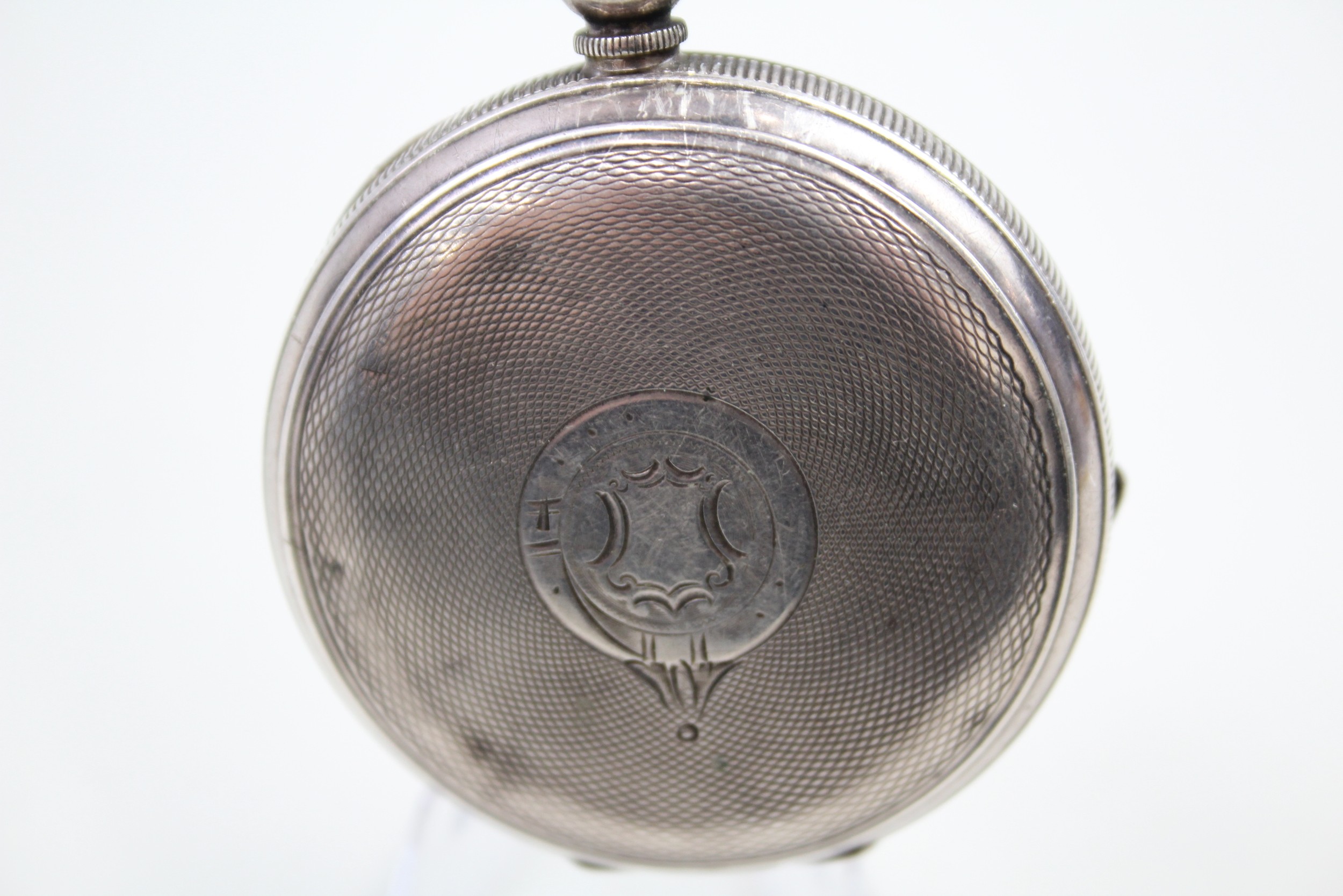 Sterling Silver Gents Vintage Open Face Pocket Watch Key-wind Working - Image 3 of 6