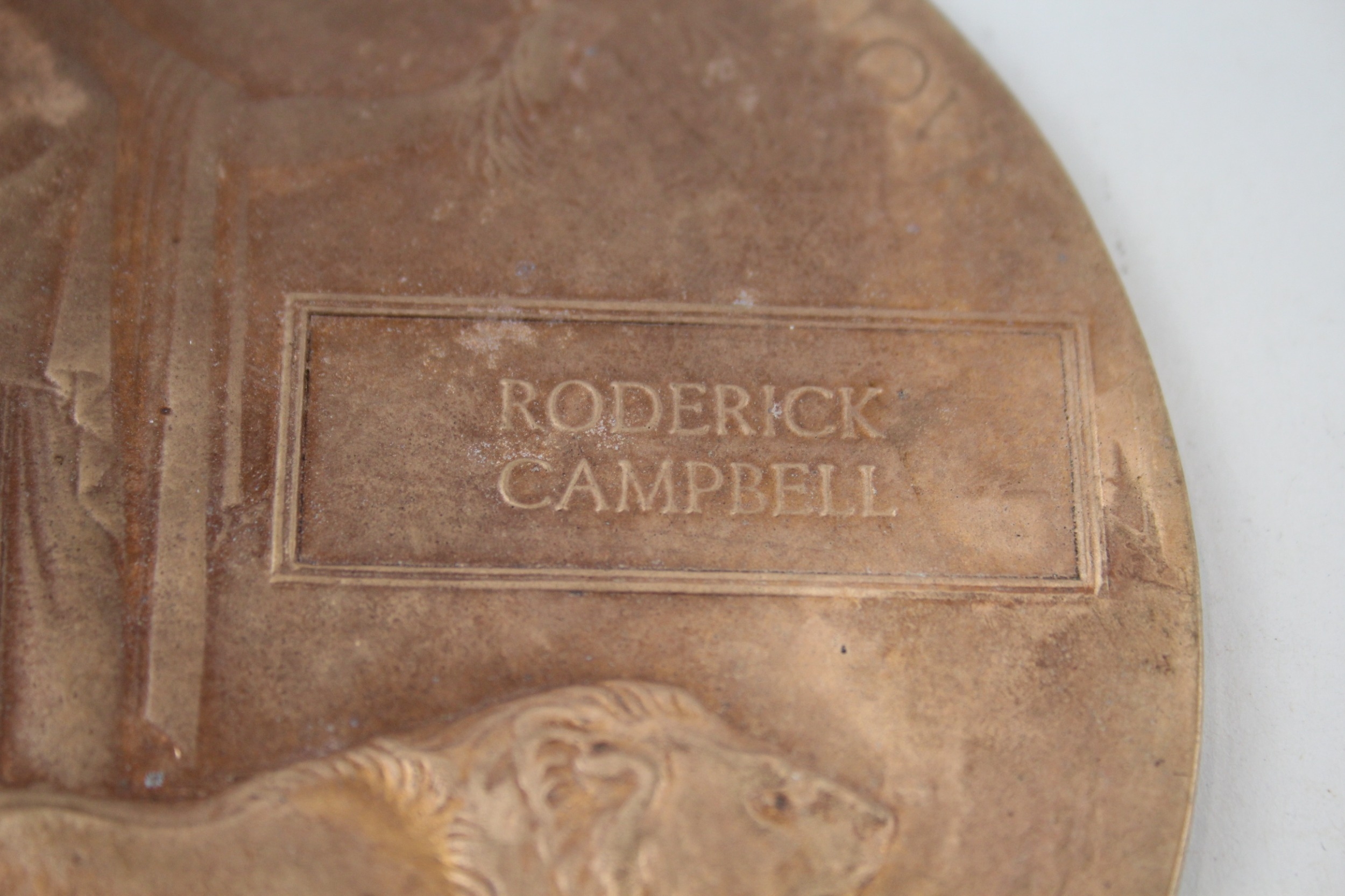 WW1 Death Plaque Named Roderick Campbell - Image 2 of 6