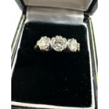 18ct gold diamond ring set with est 1.0 ct diamonds weight approx 4g