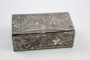 .850 silver figural snuff / trinket box