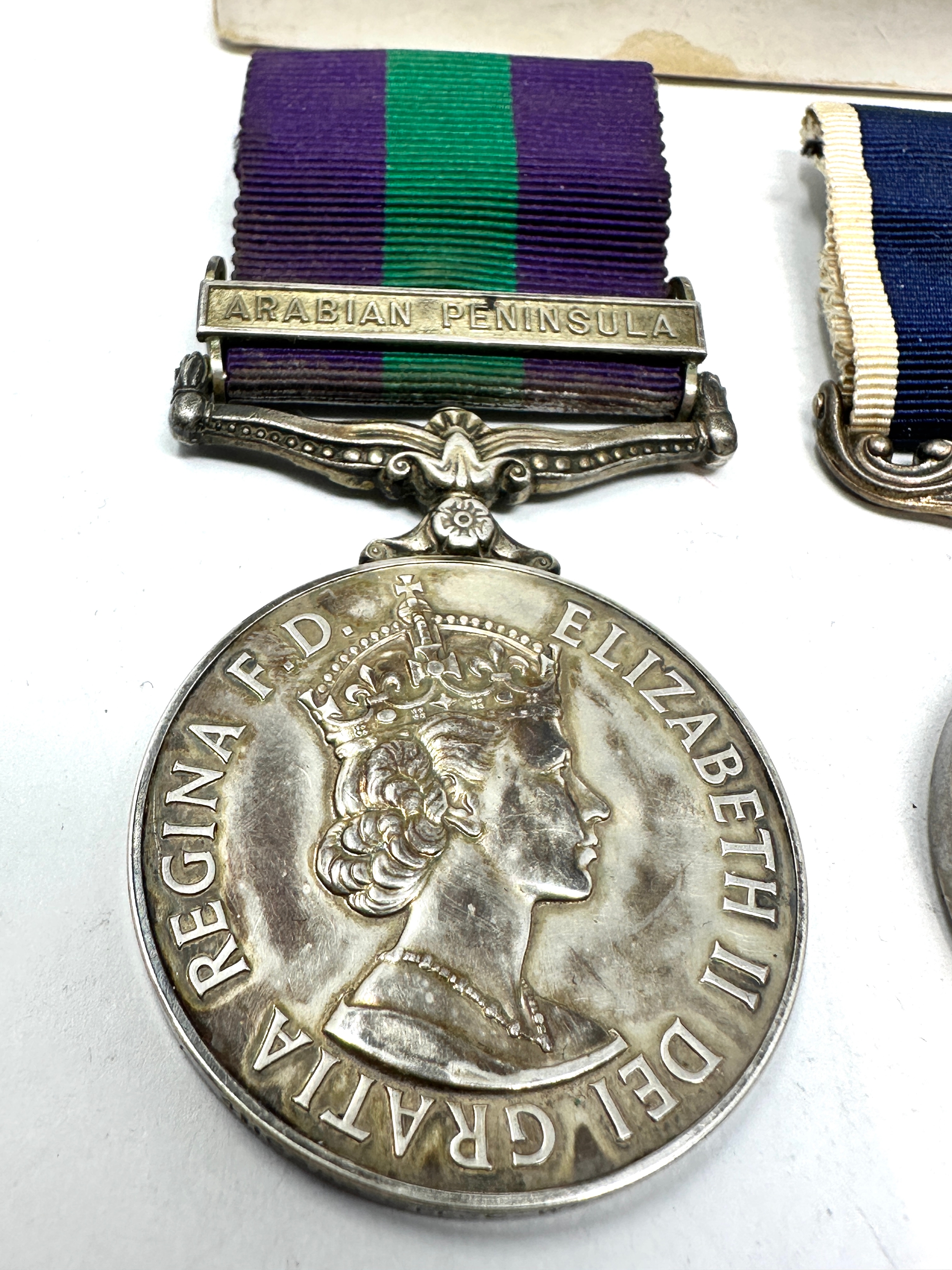 Boxed Pair of RAF medals Long Service And Good Conduct Medal & G.S.M Arabian Peninsula Medal to - Image 2 of 4