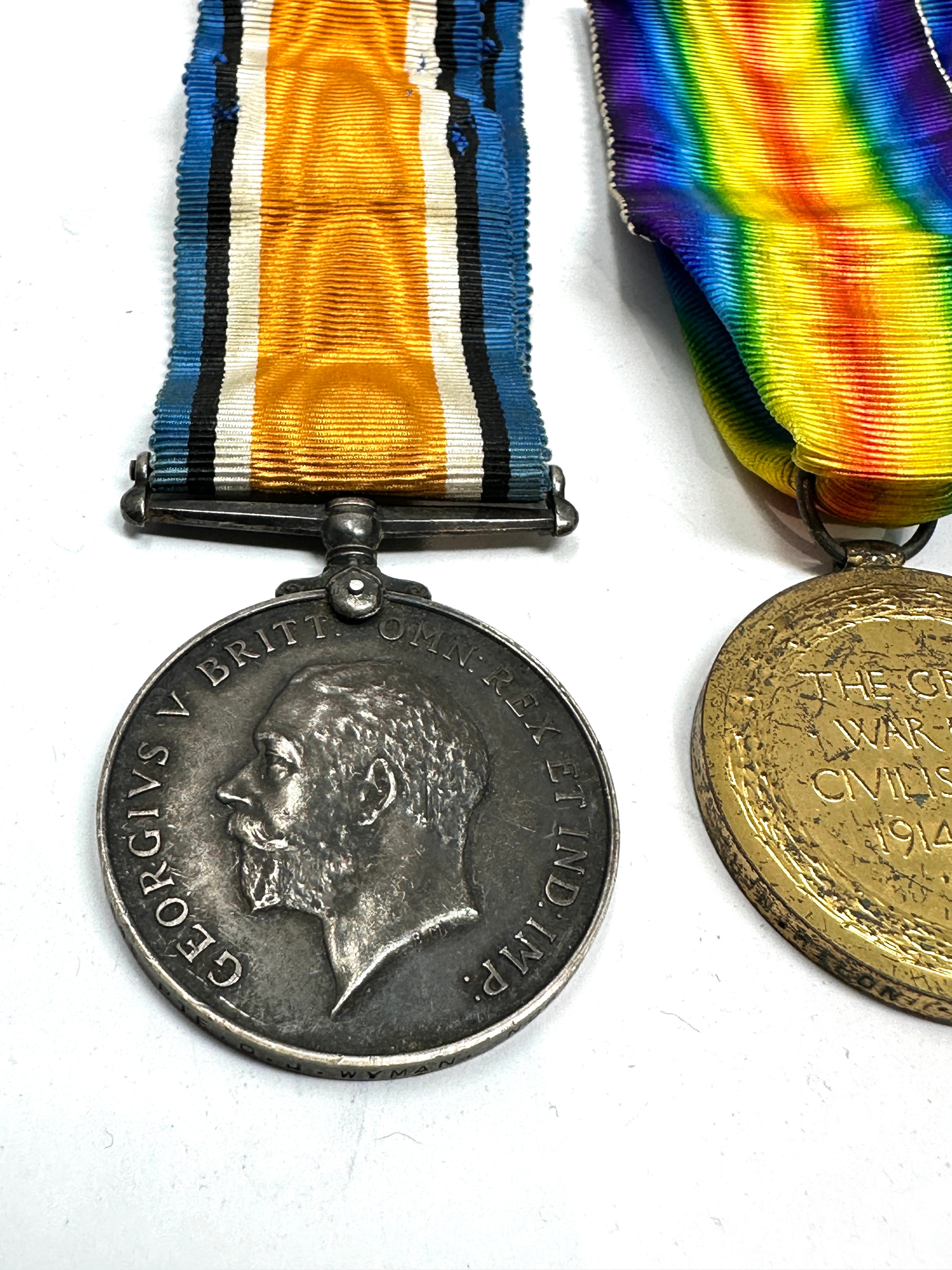 ww1 trio medals K.I.A 1845 PTE O.J.WYMAN Northampton reg - Image 2 of 5