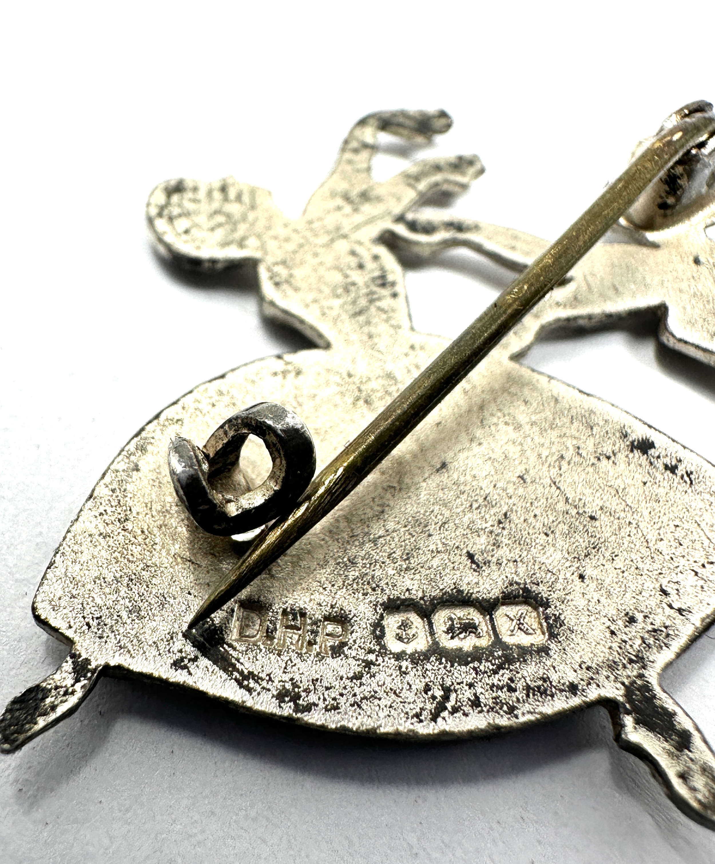 Pretty Silver Double Ballerina Brooch Birmingham 1950s designed by Frederick Massingham - Image 4 of 4