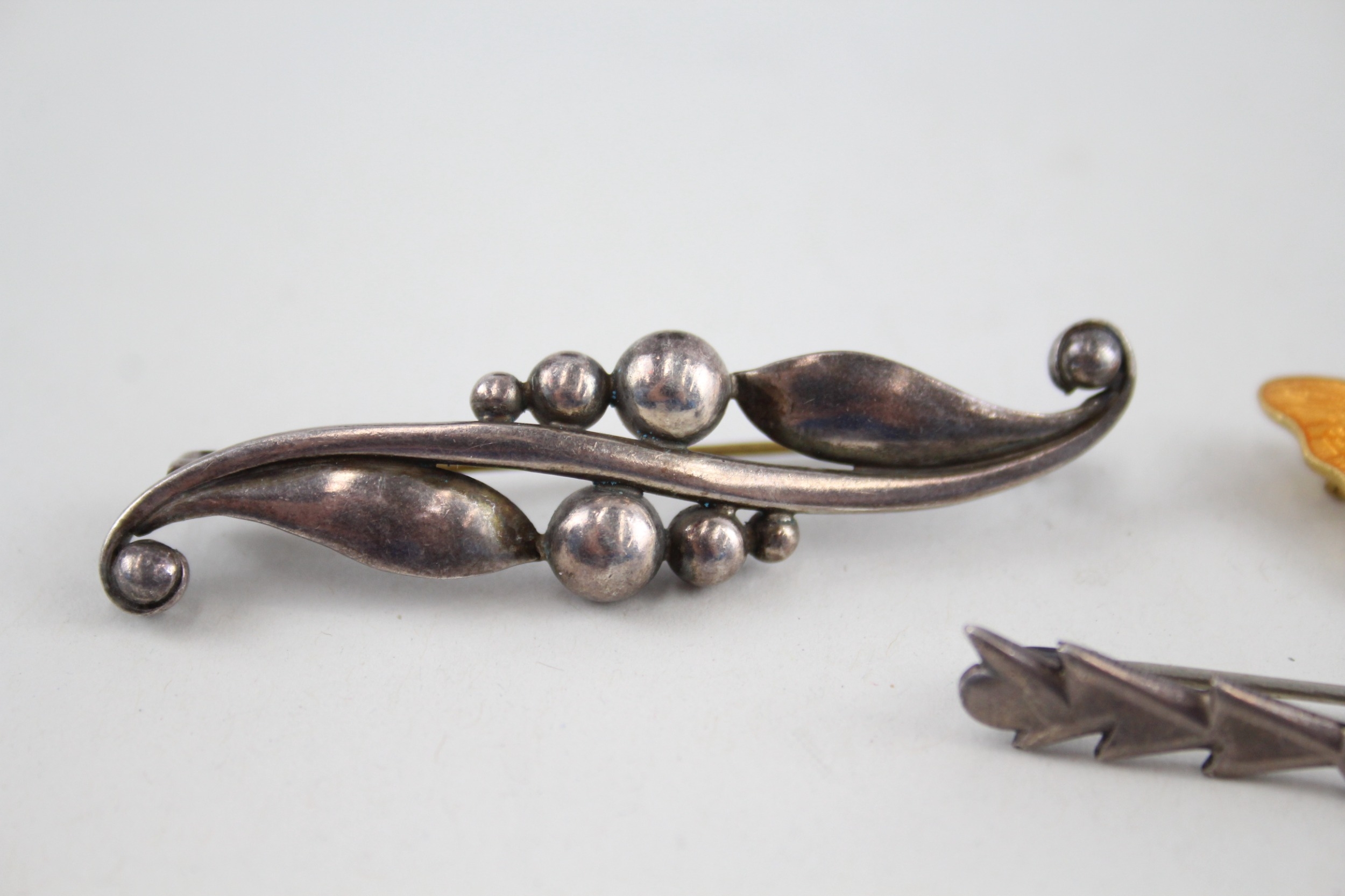 Three silver Scandi brooches including Just Anderson (12g) - Image 4 of 5