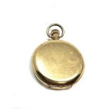 14ct gold plated waltham mass full hunter pocket watch the watch will tick when shaken but stops the