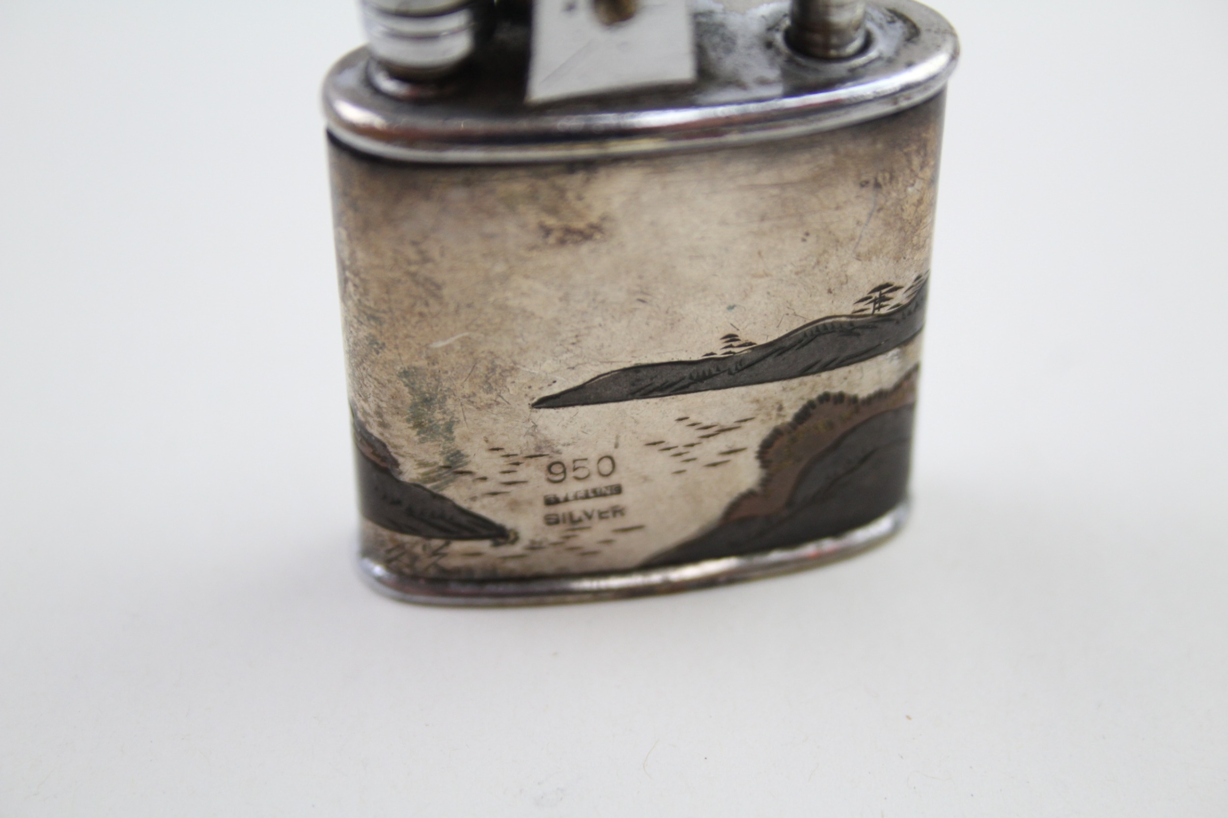 .950 silver cased cigarette lighter - Bild 7 aus 8