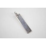 Silver ingot style pendant by designer Gucci (8g)