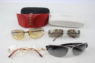 Sunglasses Designer Glasses Inc Chanel, Prada, Versace x 4