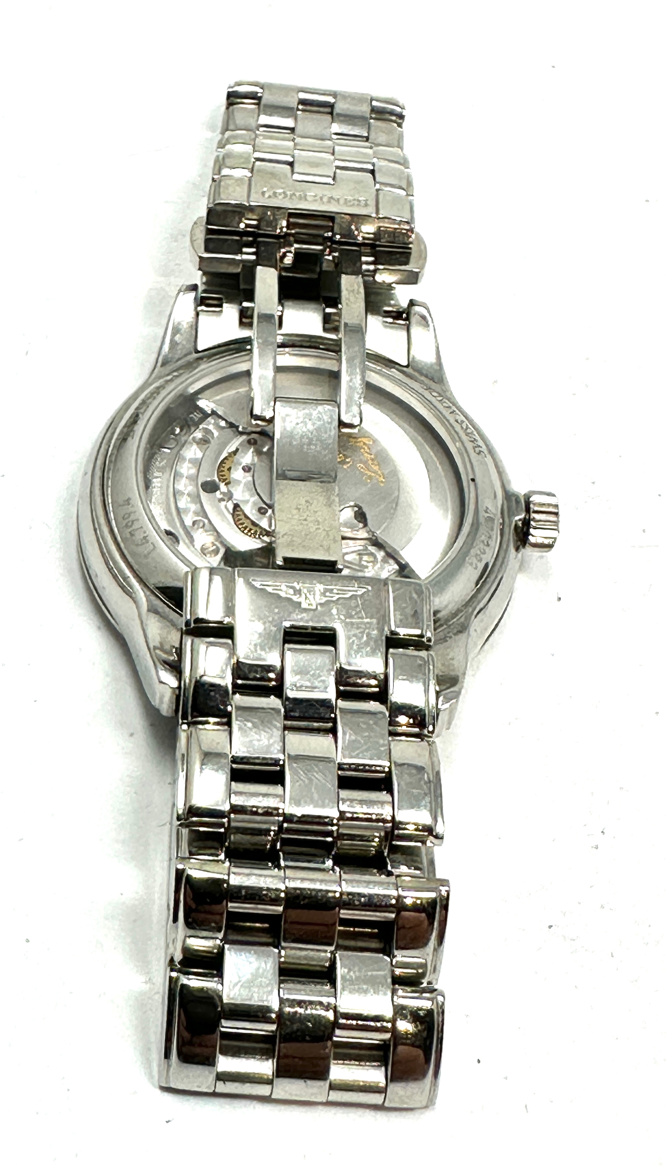 LONGINES Flagship Automatic Day Date 35.6mm gents wristwatch Polished Stainless steel case and - Image 4 of 5