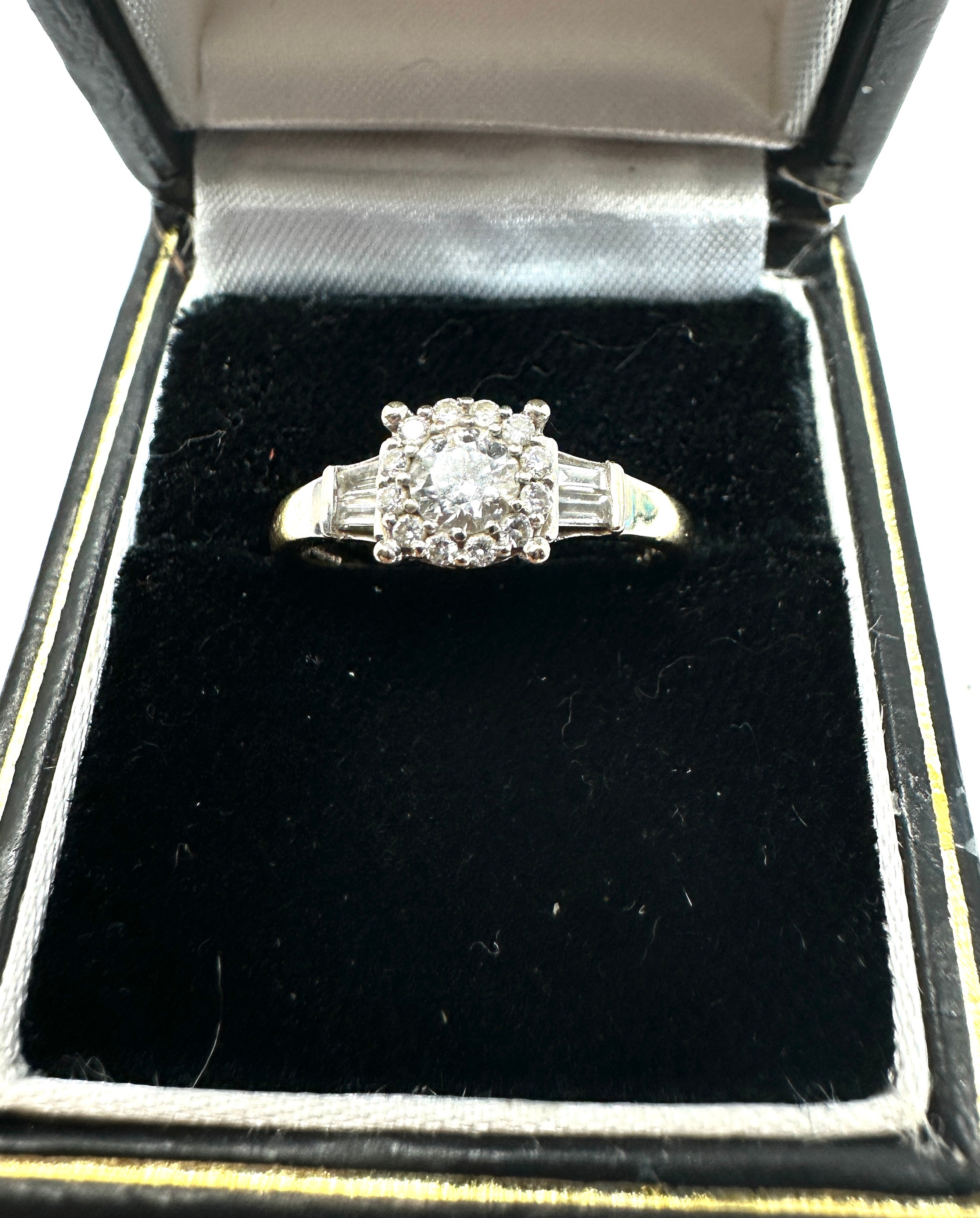 18ct white gold diamond ring 0.41ct diamonds weight 2.7g - Image 3 of 4