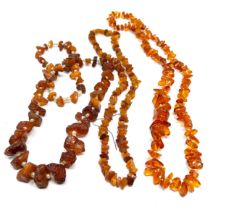 vintage amber necklaces weight 108g
