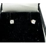 9ct gold diamond earring diamonds measure each 3mm dia est .20 pts diamonds