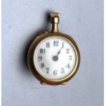 Miniature 18ct gold leCoultre pocket watch weight 9 gms the watch is not ticking